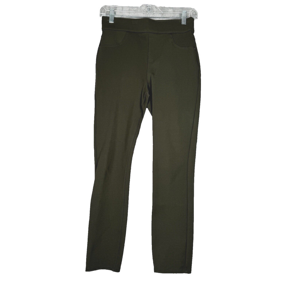 Spanx Pants Womens Small Green Shaping Tummy Control Skinny Office Preppy Casual
